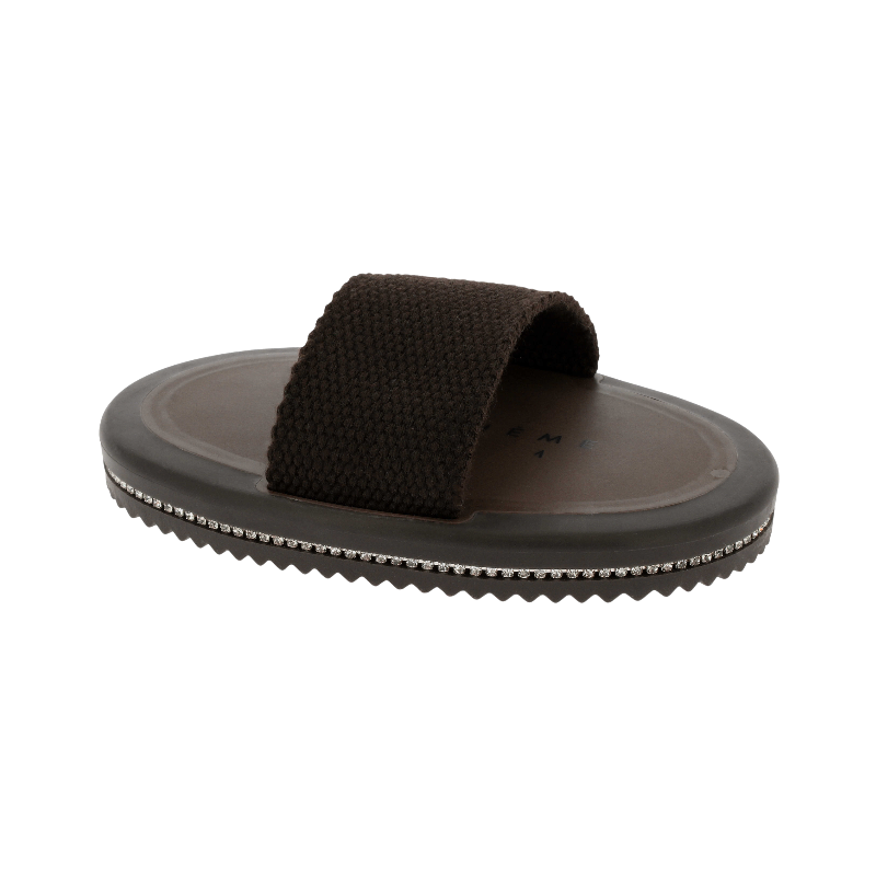 Equithème - Etrille Je t'aime strass brun | - Ohlala