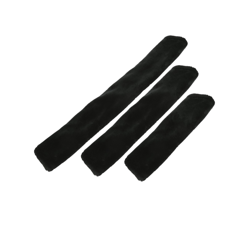 Equithème - Fourreau de sangle Teddy noir | - Ohlala