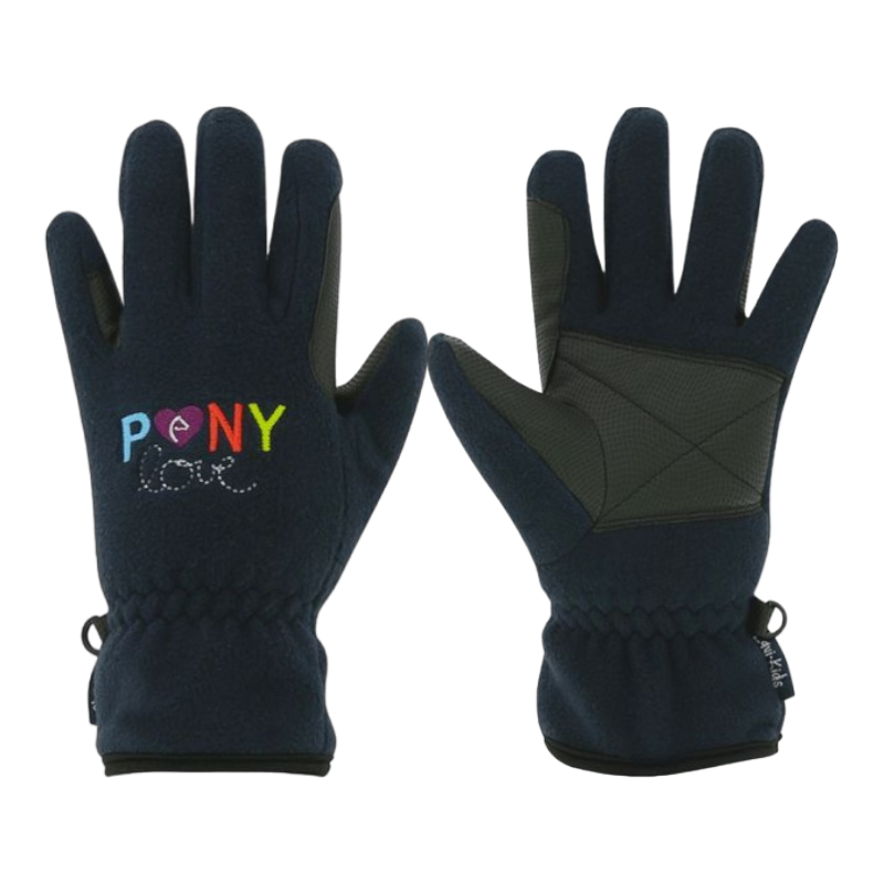 Equithème - Gants pony love marine | - Ohlala