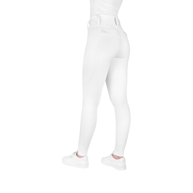 Equithème - Legging d'équitation femme Alizé blanc | - Ohlala