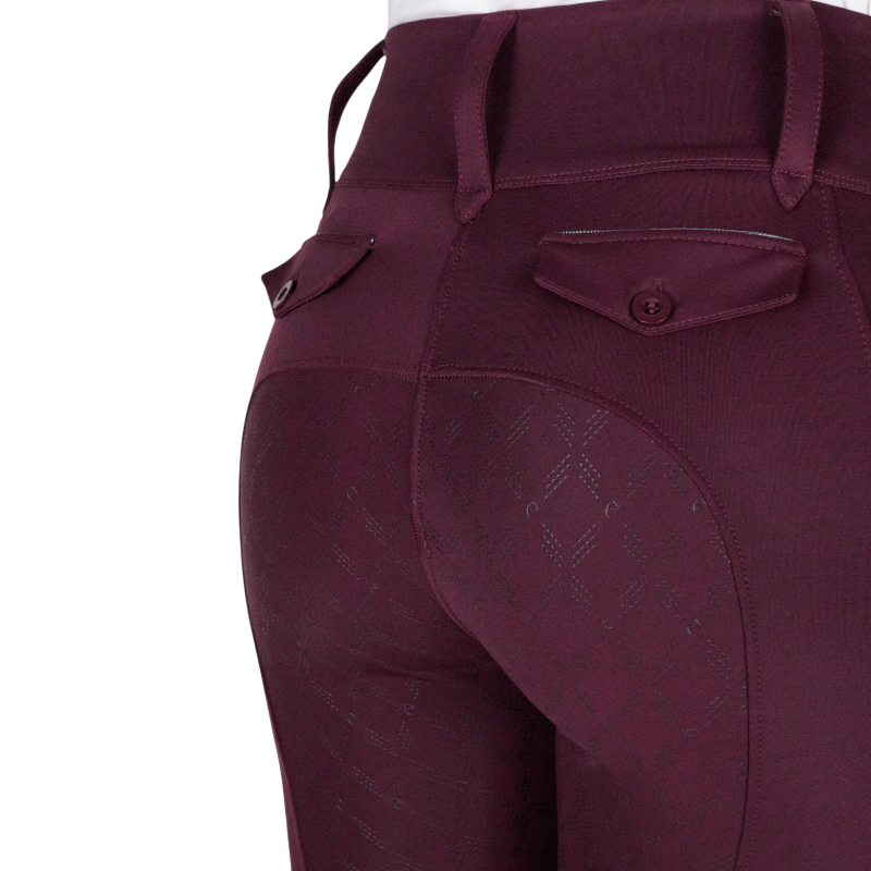 Equithème - Legging d'équitation femme Alizé prune | - Ohlala