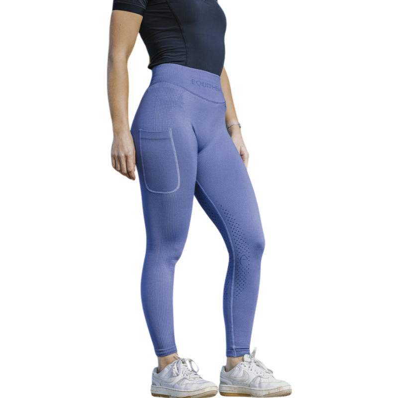 Equithème - Legging d'équitation femme Acacia violet | - Ohlala