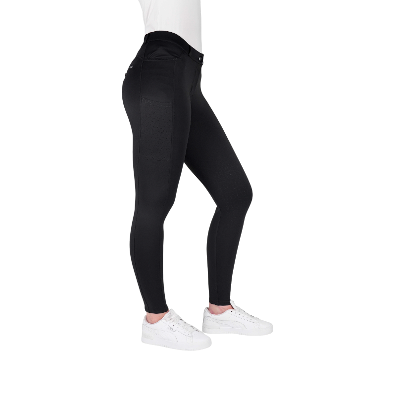 Equithème - Pantalon d'équitation femme Capucine noir | - Ohlala