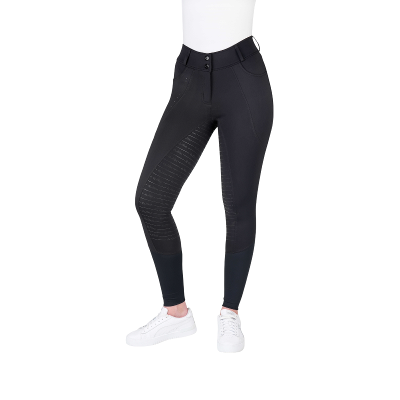 Equithème - Pantalon d'équitation femme Elsa Je t'aime noir | - Ohlala