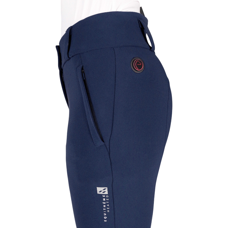 Equithème - Pantalon d'équitation chauffant femme Heated Sierra marine | - Ohlala