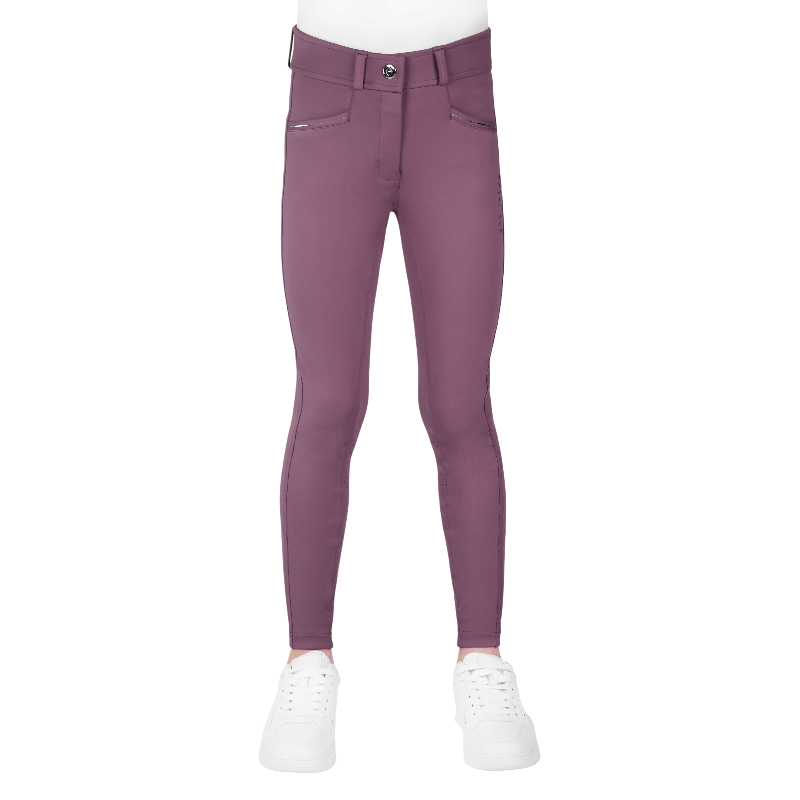 Equithème - Pantalon d'équitation junior Carly lilas