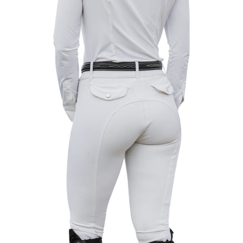Equithème - Pantalon d'équitation femme Beverly blanc | - Ohlala