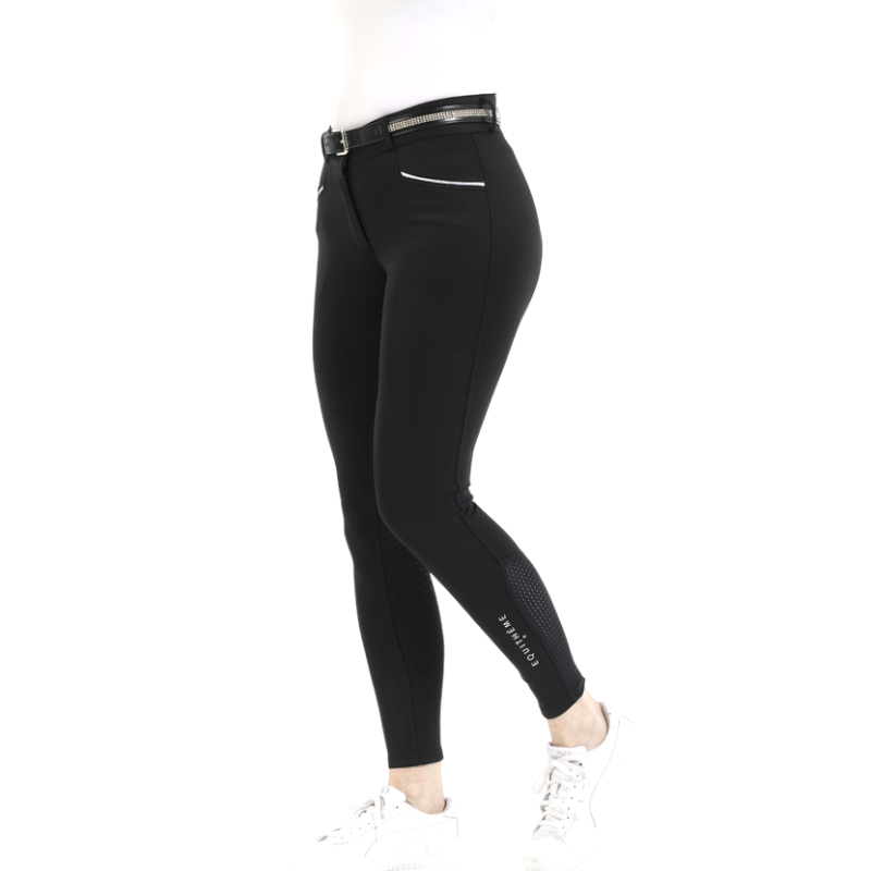 Equithème - Pantalon d'équitation femme Claudine noir | - Ohlala