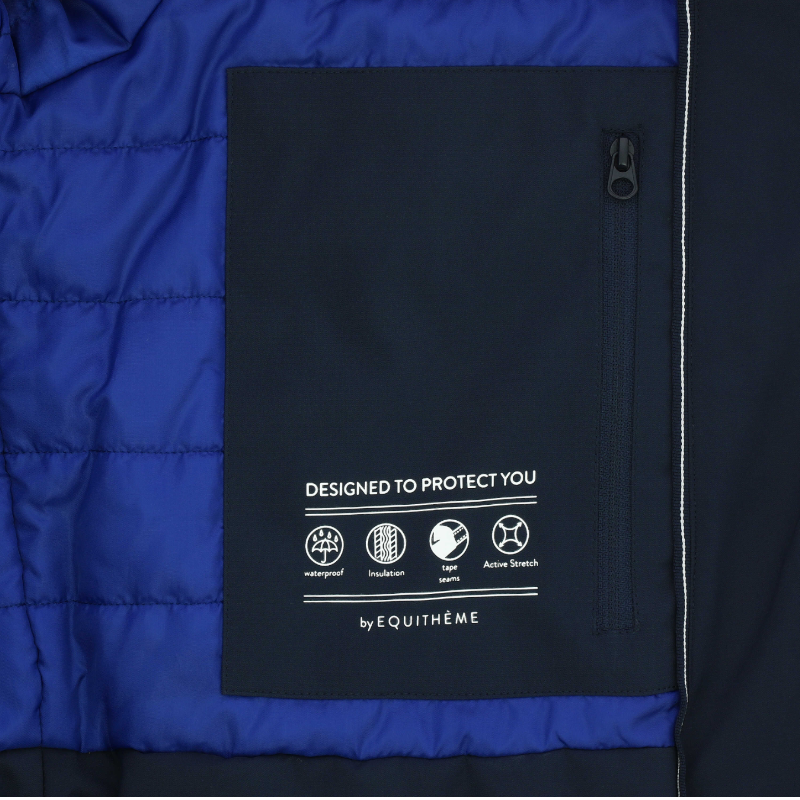 Equithème - Parka homme Baptiste marine | - Ohlala