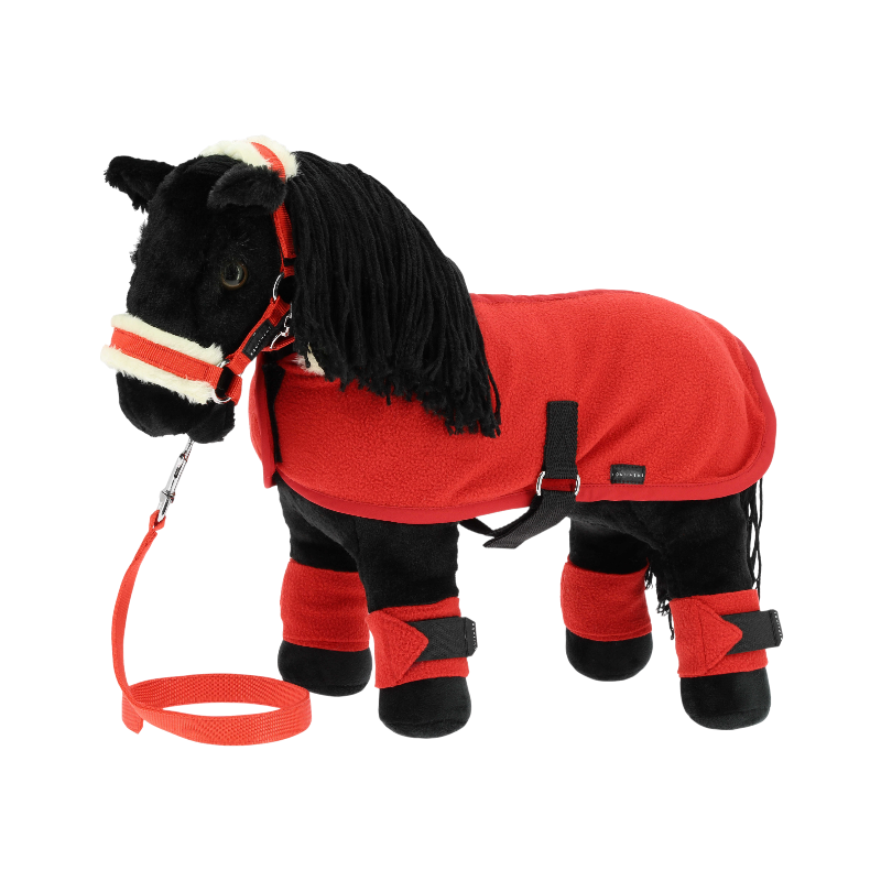 Equithème - Peluche mini poney Éclair noir | - Ohlala