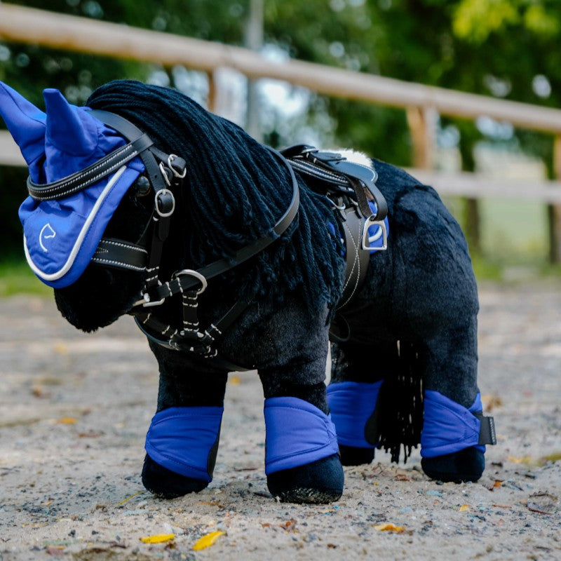 Equithème - Peluche mini poney Éclair noir | - Ohlala