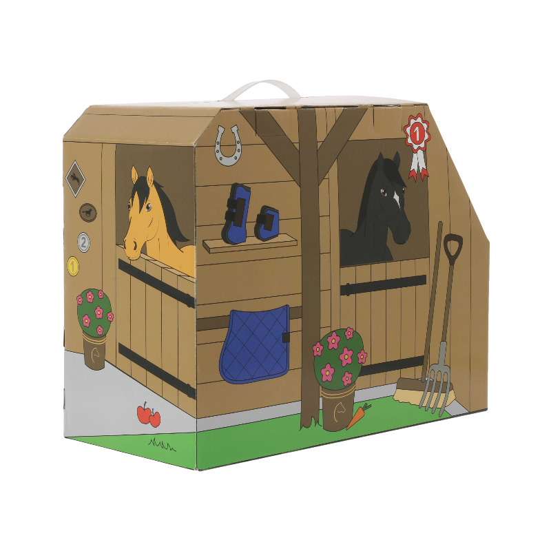 Equithème - Peluche mini poney Filou blanc | - Ohlala