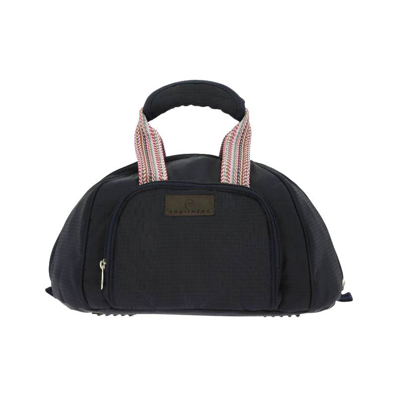 Equithème - Sac à bombe Aztec marine | - Ohlala
