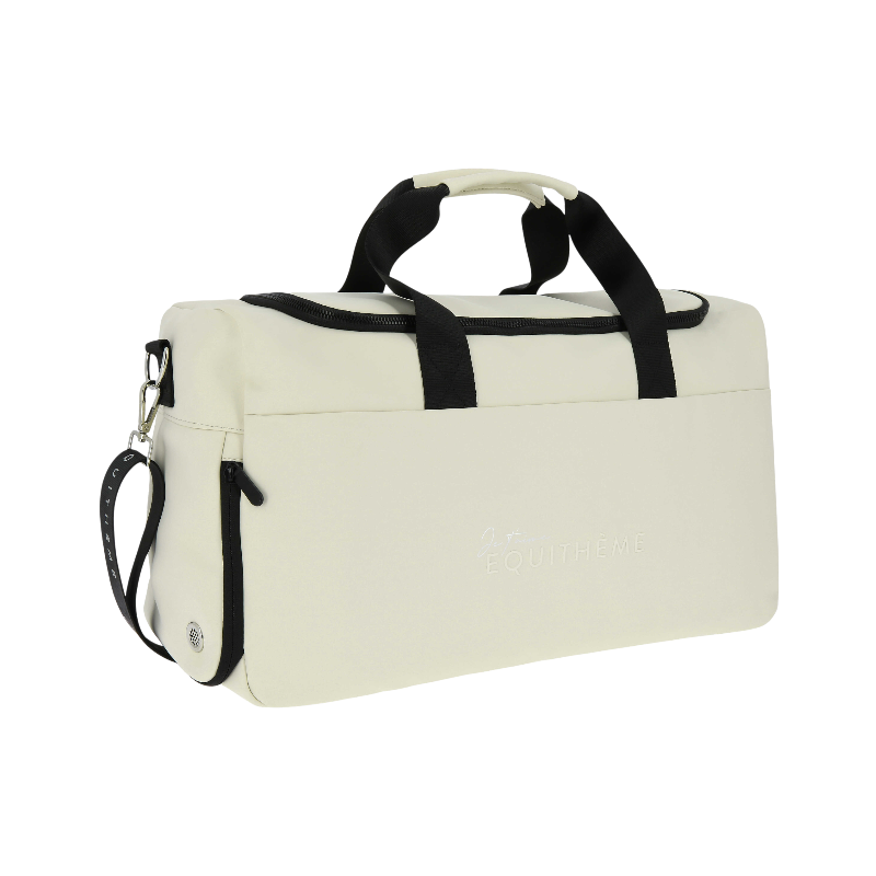 Equithème - Sac week-end Je t'aime crème | - Ohlala