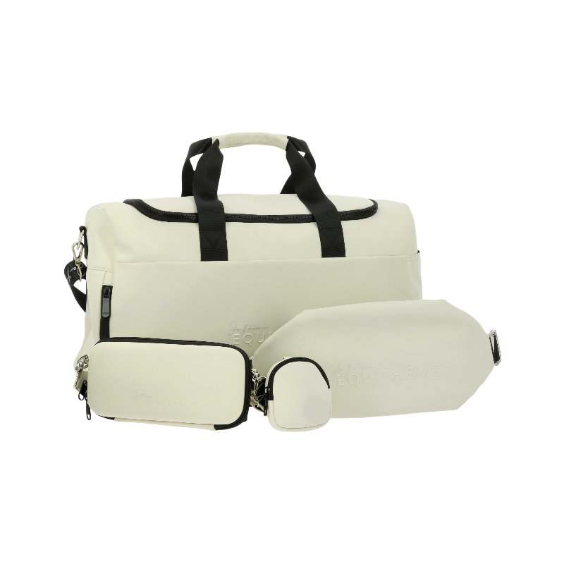 Equithème - Sac week-end Je t'aime crème | - Ohlala