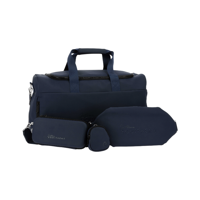 Equithème - Sac week-end Je t'aime marine | - Ohlala