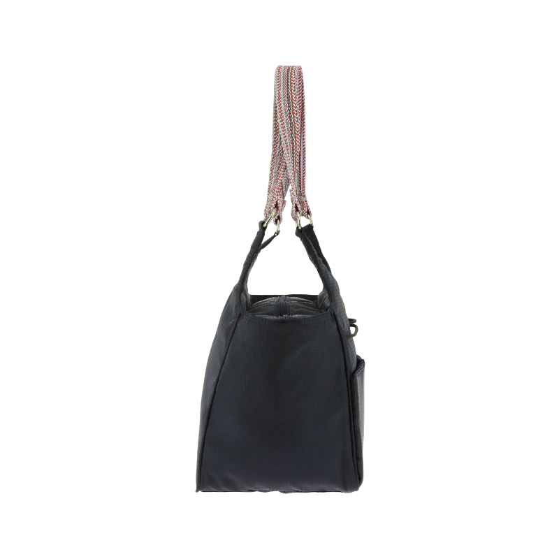 Equithème - Sac cabas zip + élastique Aztec marine | - Ohlala