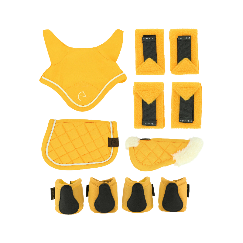 Equithème - Set accessoires pour mini poney jaune (x5) | - Ohlala