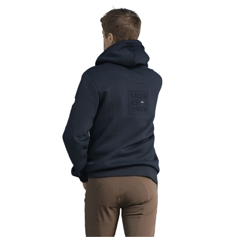 Equithème - Sweat à capuche zippé homme Nicolas marine | - Ohlala