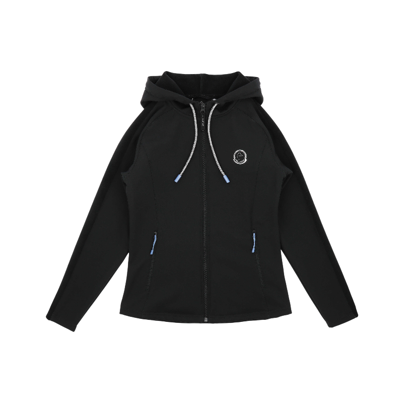 Equithème - Veste softshell manches longues femme Je t'aime Victoria noir | - Ohlala