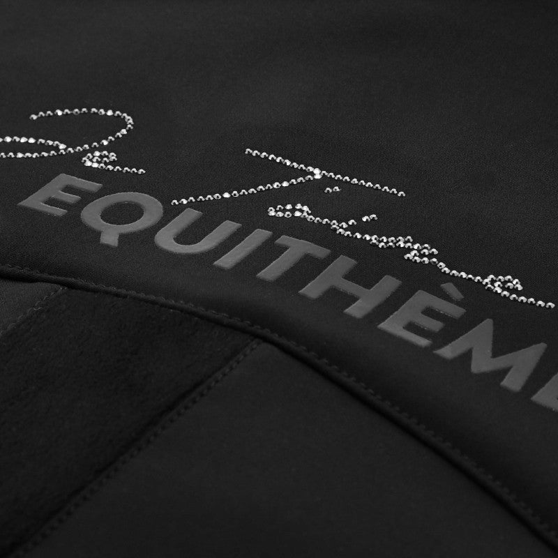 Equithème - Veste softshell manches longues femme Je t'aime Victoria noir | - Ohlala