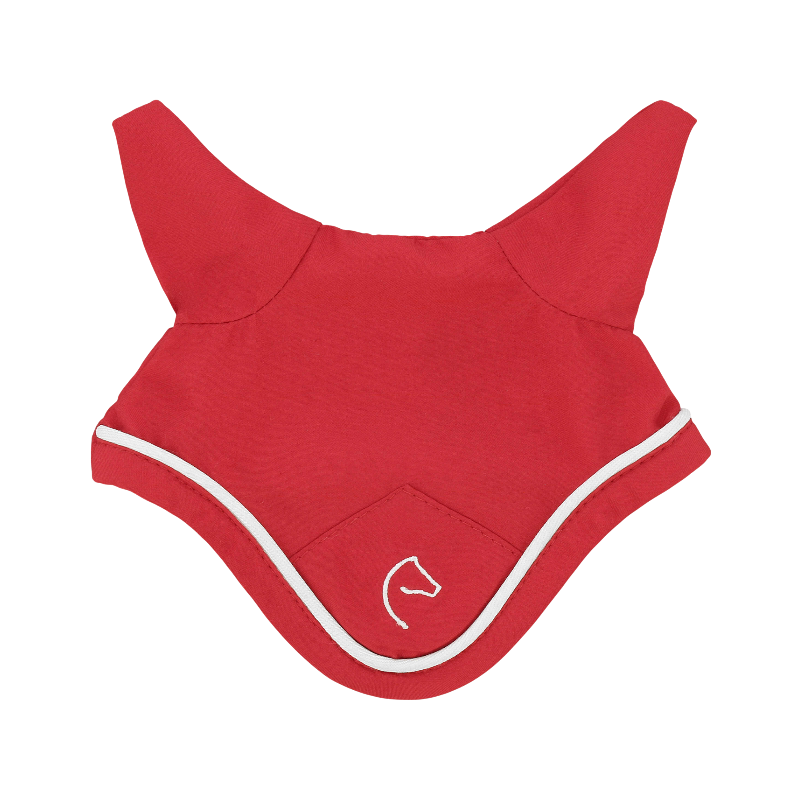 Equithème - Bonnet pour mini poney rouge | - Ohlala