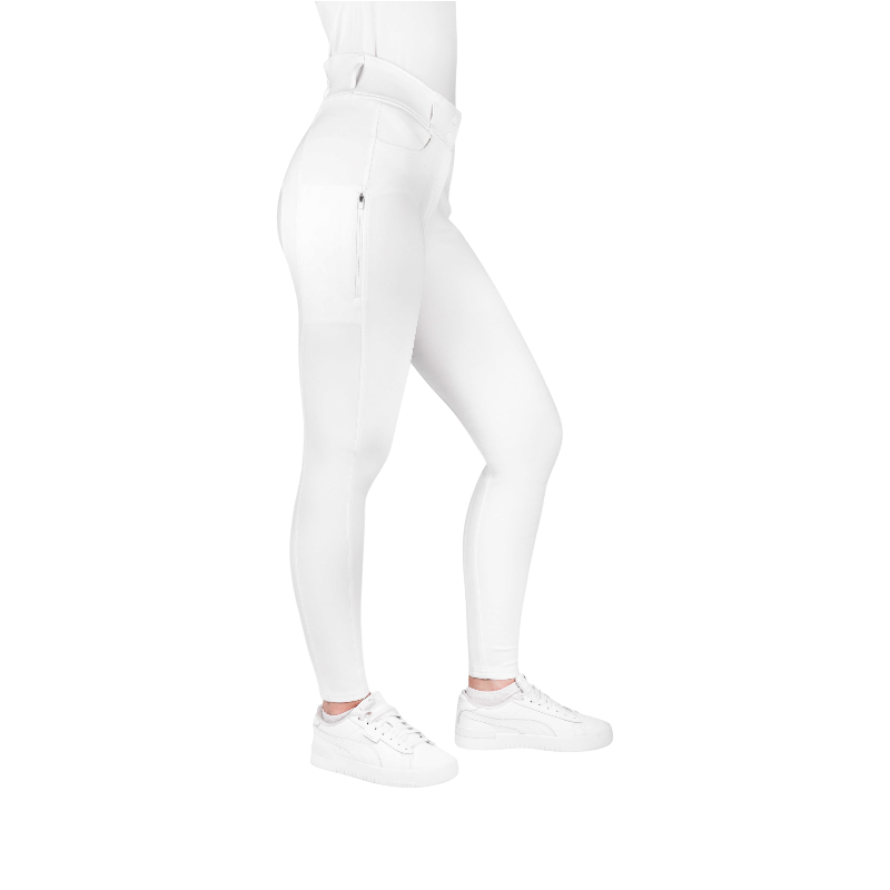 Equithème - Pantalon d'équitation femme Mila blanc | - Ohlala
