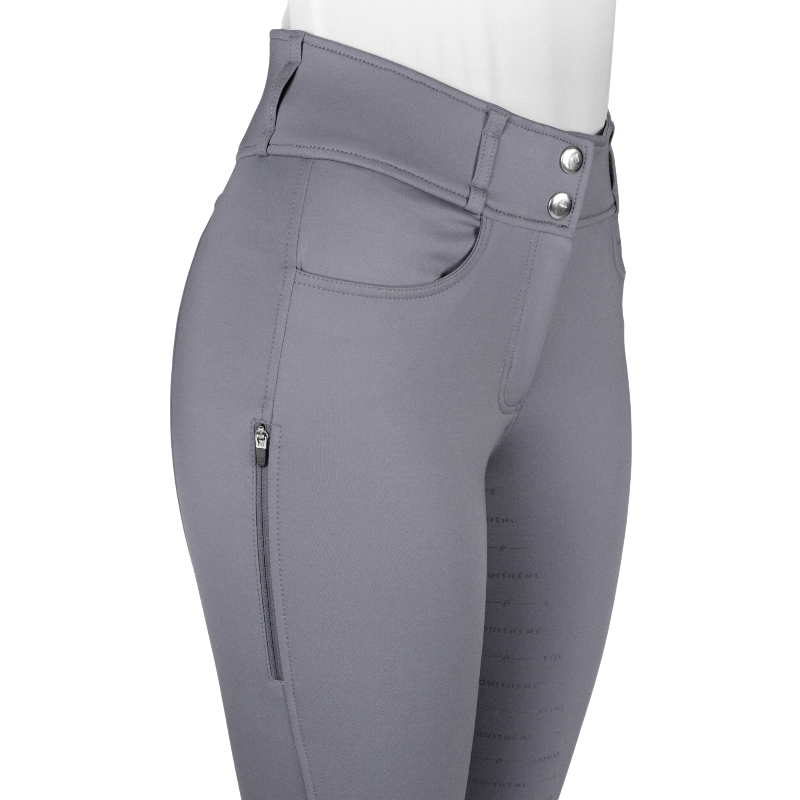 Equithème - Pantalon d'équitation femme Mila gris | - Ohlala