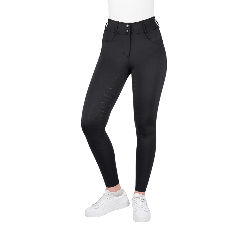 Equithème - Pantalon d'équitation femme Mila noir | - Ohlala