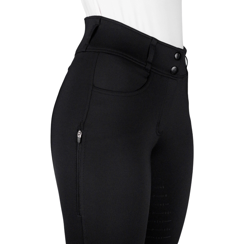 Equithème - Pantalon d'équitation femme Mila noir | - Ohlala