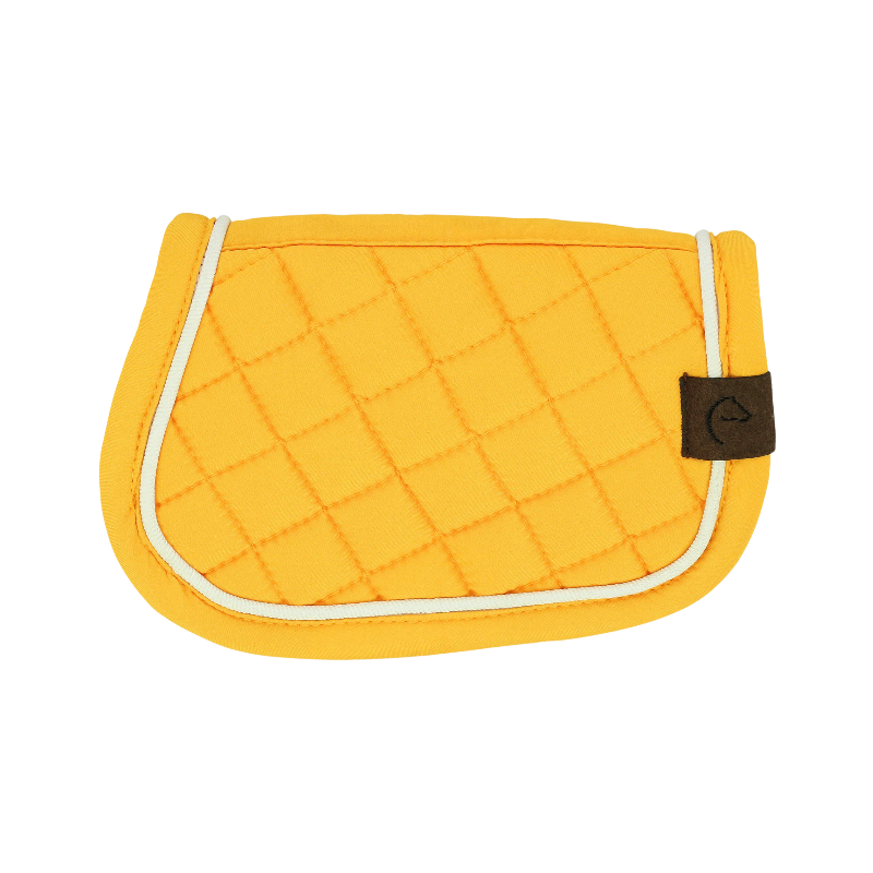 Equithème - Tapis de selle pour mini poney jaune | - Ohlala