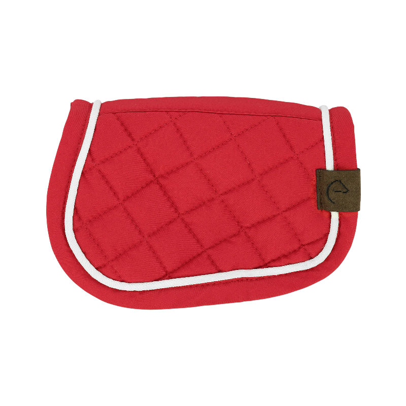 Equithème - Tapis de selle pour mini poney rouge | - Ohlala