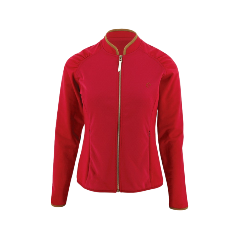 Equithème - Gilet zippé Tess framboise | - Ohlala