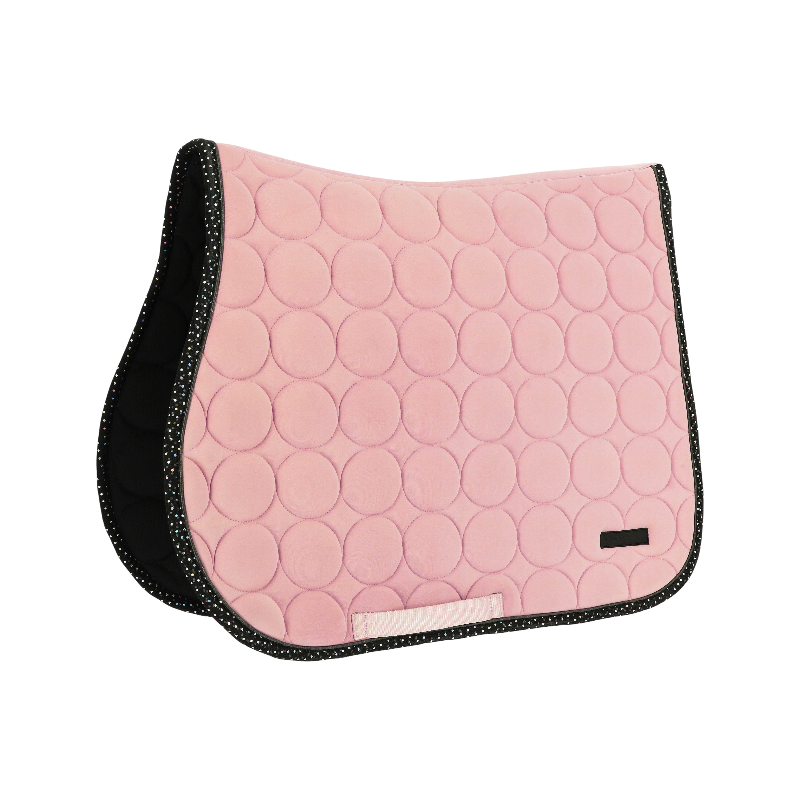 Equithème - Tapis de selle Disco rose | - Ohlala