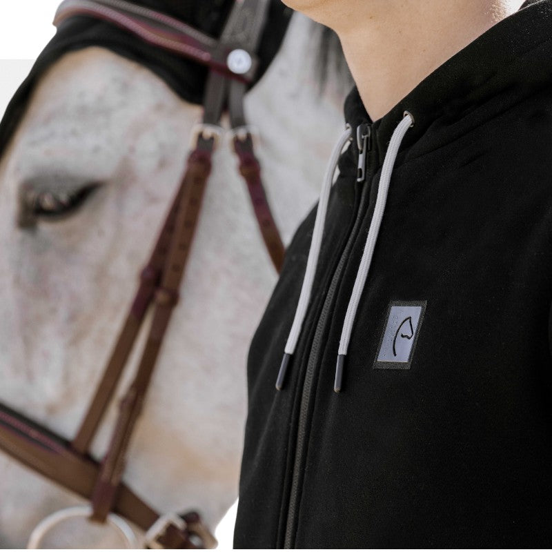 Equithème - Sweat chauffant unisexe Olwen noir | - Ohlala