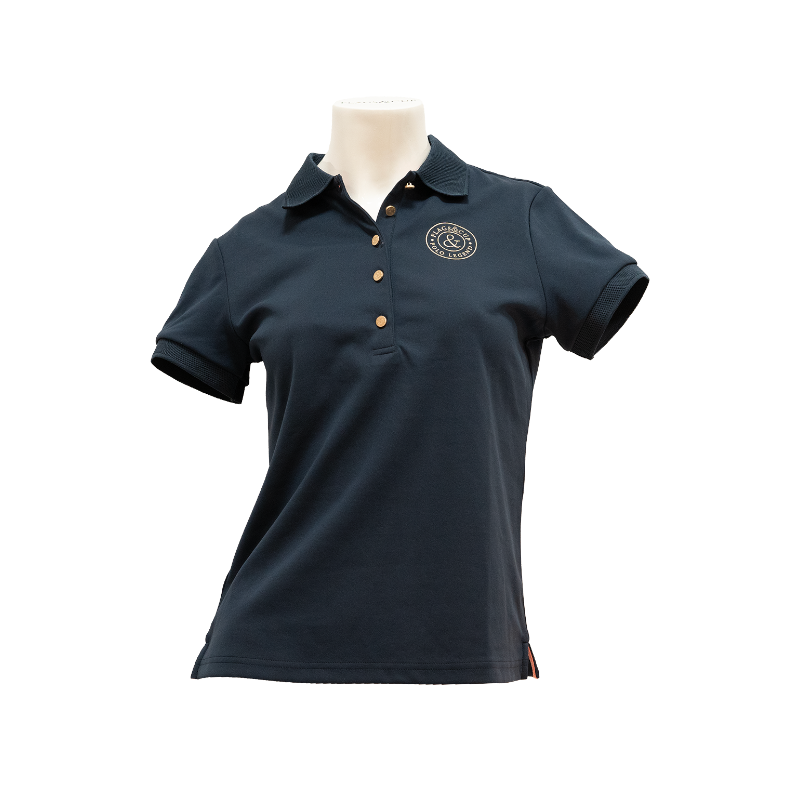 Flags & Cup - Polo manches courtes fille Anzia marine | - Ohlala