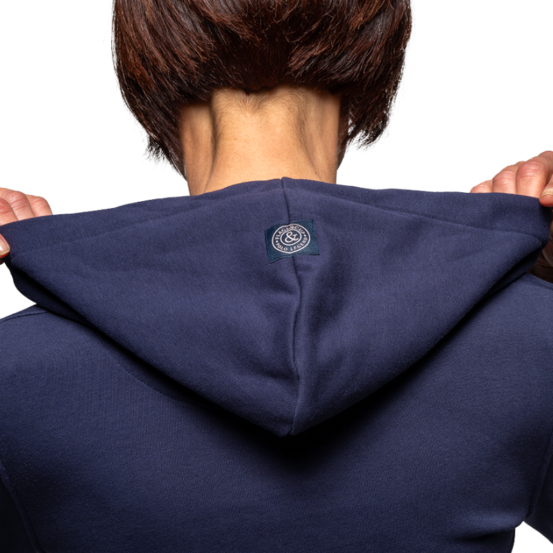 Flags & Cup - Sweat à capuche fille Lomita marine | - Ohlala