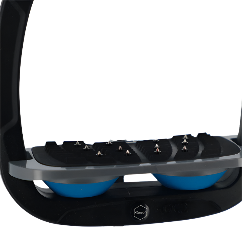 Flex On - Étriers Green Composite ultra grip noir/ noir/ bleu ciel | - Ohlala