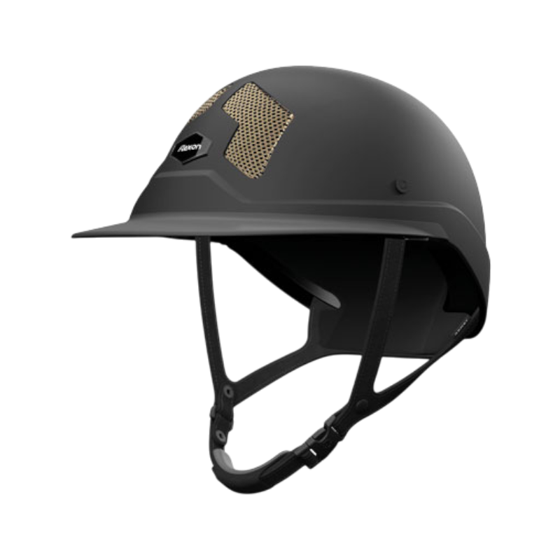 Flex On - Casque d'équitation Armet Dark grilles gold visière Mixte | - Ohlala