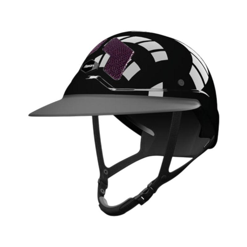 Flex On - Casque d'équitation Armet Star grilles prune visière Angel | - Ohlala