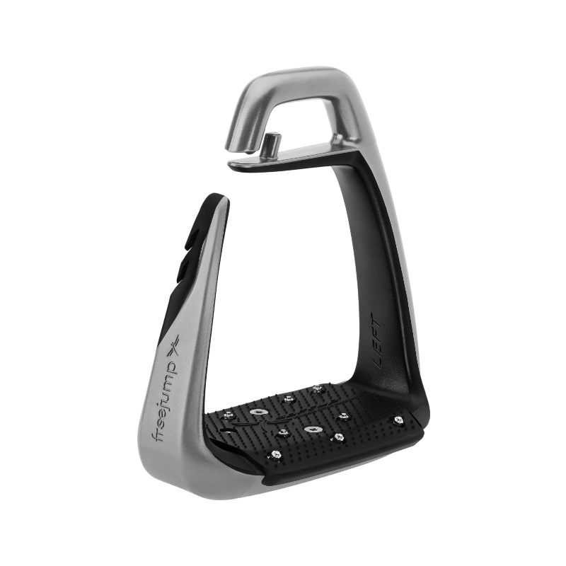 Freejump - Étriers Soft'Up Classic + argent / noir | - Ohlala
