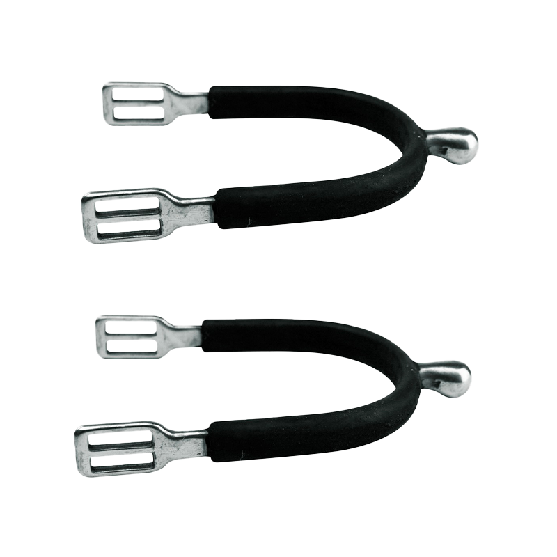 Feeling - Éperons de polo inox gainé caoutchouc | - Ohlala