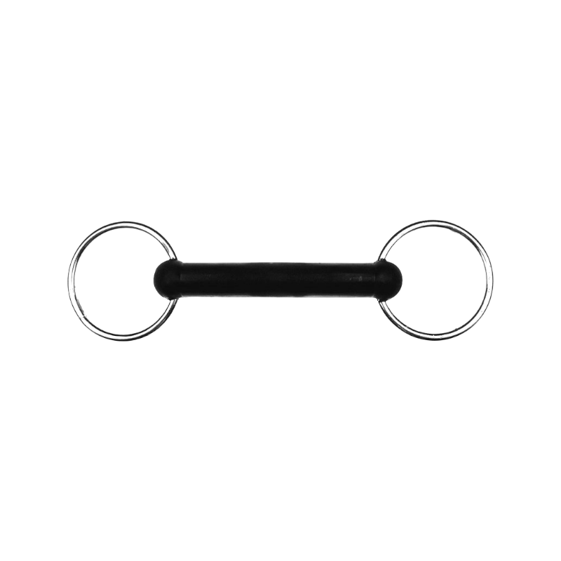 Feeling - Mors droit 2 anneaux caoutchouc simple en inox | - Ohlala
