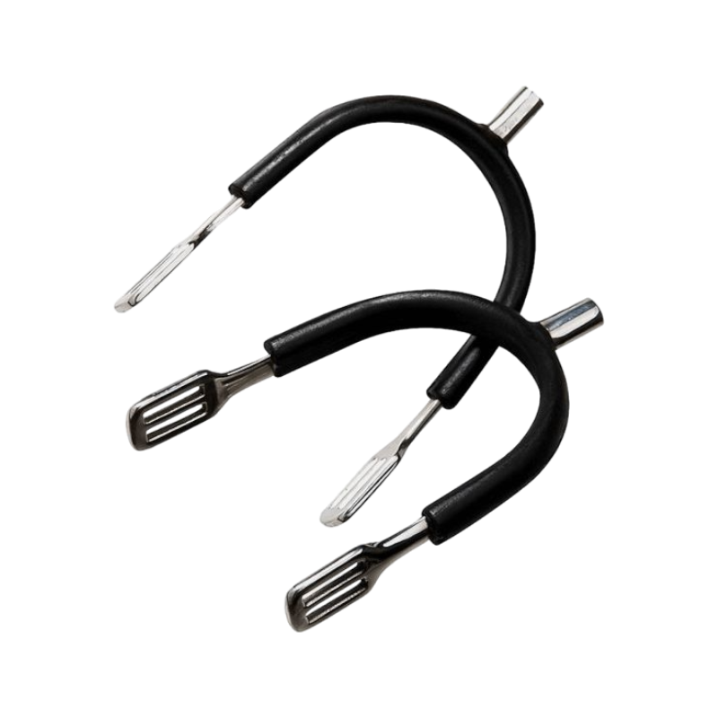 Feeling - Éperons Prince de Galles inox gainé caoutchouc | - Ohlala