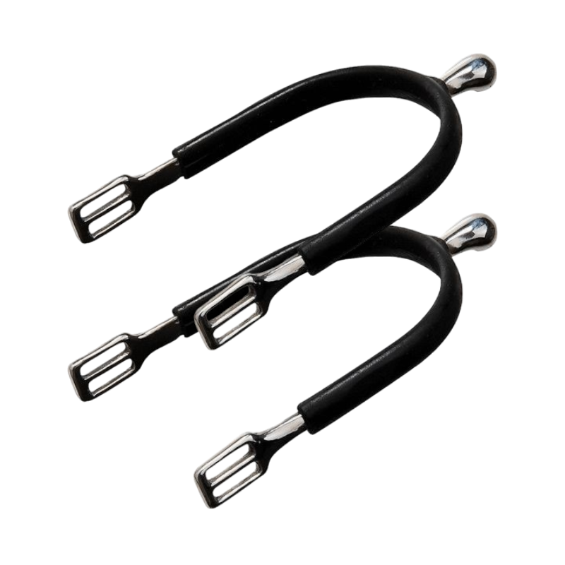 Feeling - Éperons de polo inox gainé caoutchouc | - Ohlala