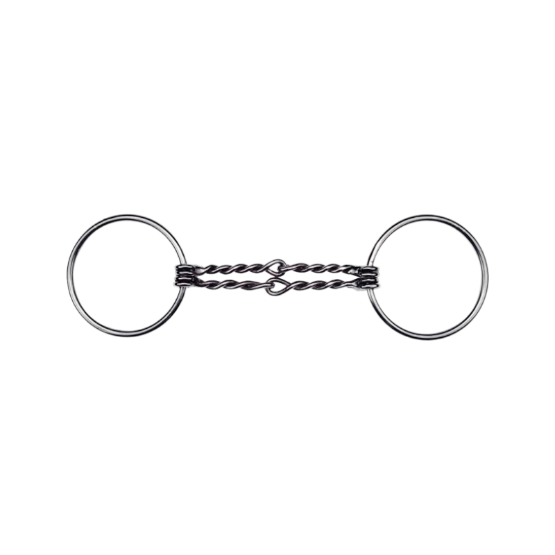 Feeling - Mors 2 anneaux doubles canons torsadés | - Ohlala