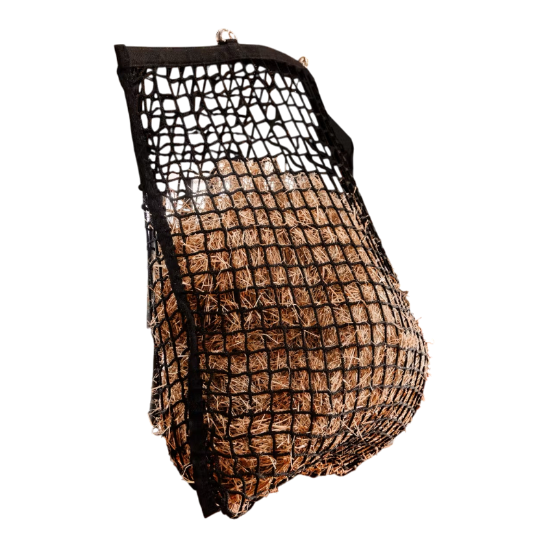 Grooming Deluxe - Vierkante hooi-vuller net zwart 3cm