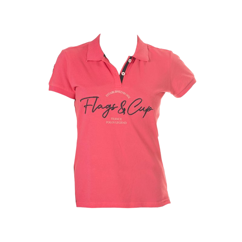 Flags & Cup - Polo manches courtes enfant Salta fushcia | - Ohlala