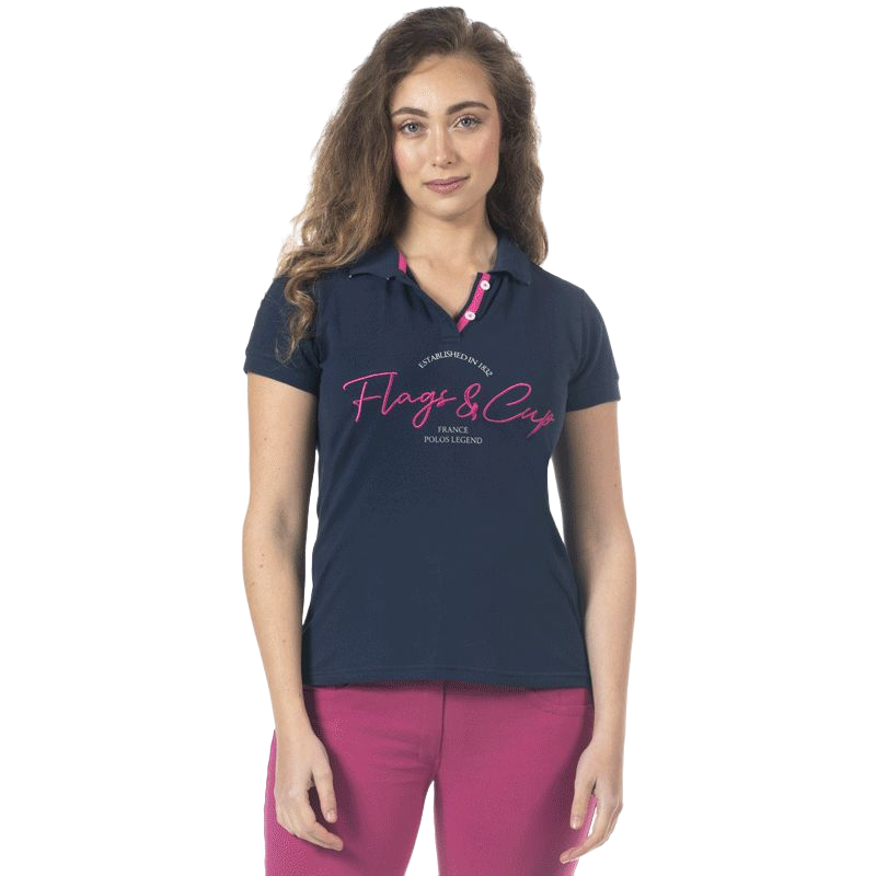 Flags & Cup - Polo manches courtes enfant Salta marine | - Ohlala