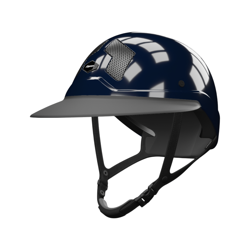 Flex On - Casque d'équitation Armet Star marine jugulaire noir visière Angel | - Ohlala